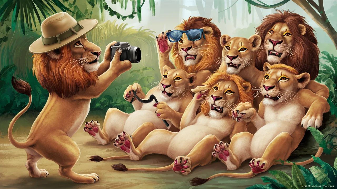 Lions Jungle Humor