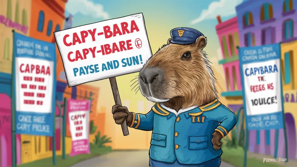 Capybara Puns Giggle 