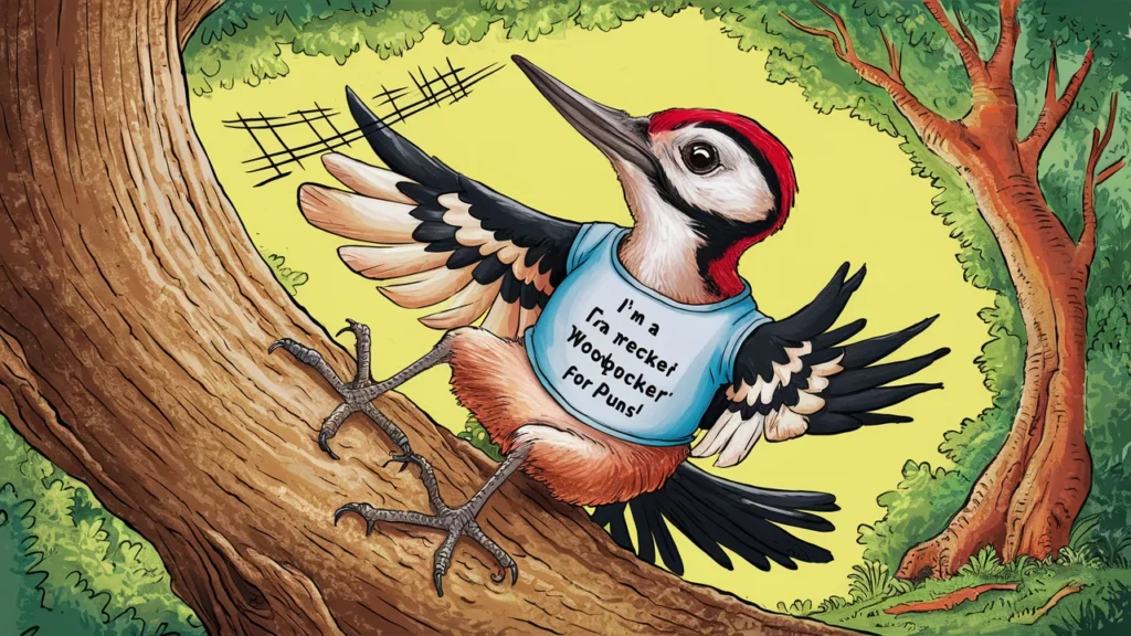 Cute Woodpecker Puns