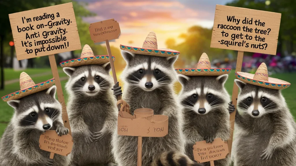 Raccoon Mischief 