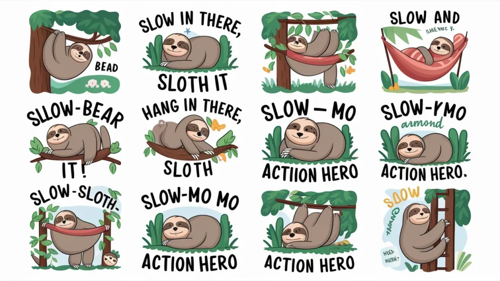 Sloth Puns Hanging