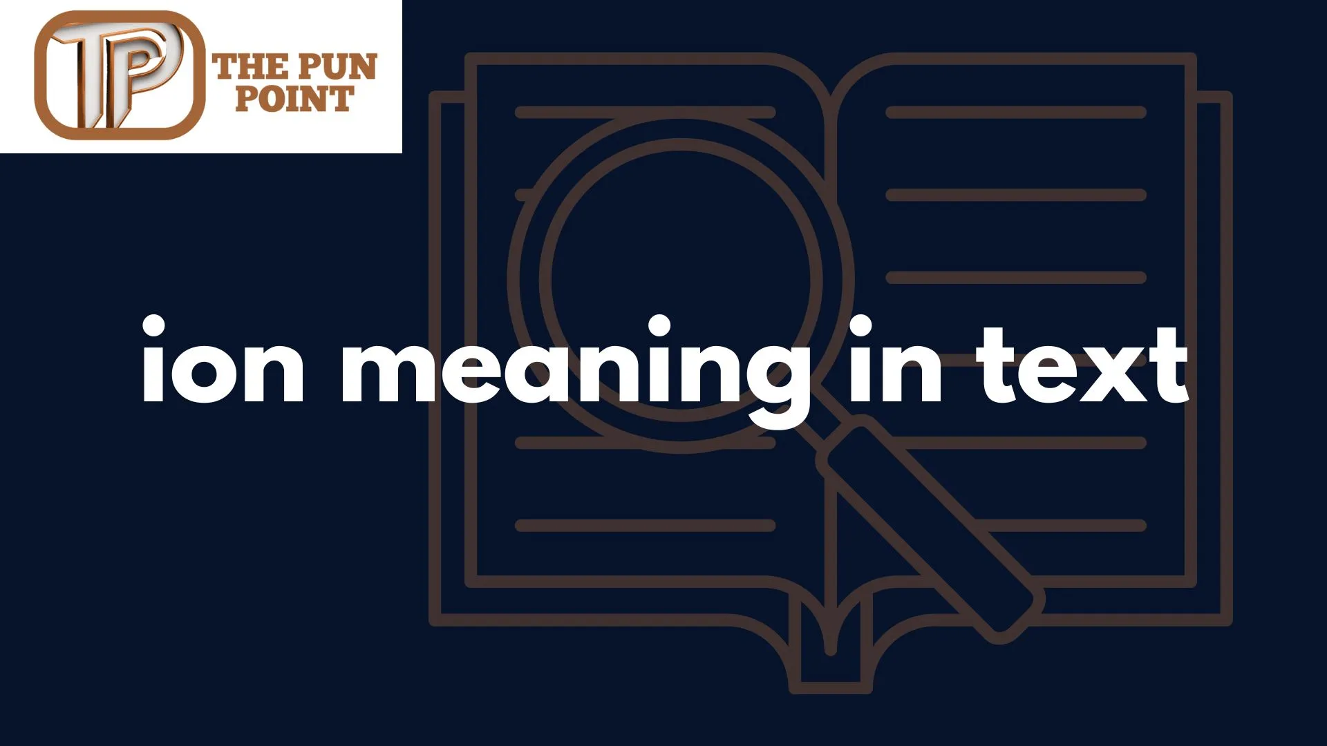 ion meaning in text